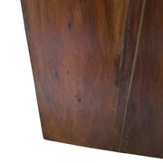 Marina Home Solid Wood Cube Accent Table