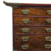 Joseon Style Brass-Mounted Elm Wood Multi-Drawer Storage Chest