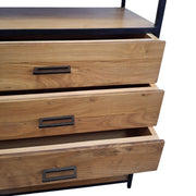 Loft Industrial Wood & Iron Storage Shelf