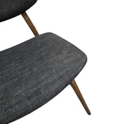 Sleek Scandi-Style Charcoal Fabric Dining Chair