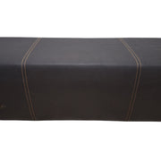 Modern Upholstered Bench with Vertical Stitching