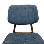 Mid-Century Modern Azure Fabric Dining Chair