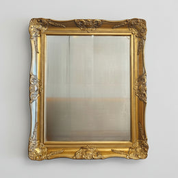Baroque Ornate Gilded Rectangular Wall Mirror