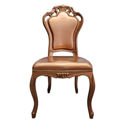 Baroque Rose Gold Opulence Dining and Accent Chair
