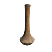 Pottery Barn Vintage Style Hand Carved Wooden Onion Base Bud Vase