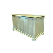 Sage Green Upcycled Wooden Blanket Box Storage Trunk