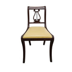 Vintage 20th Century Mahogany Harp Back Dining Chair