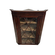 George III Style Mahogany Astragal Glazed Corner Cabinet