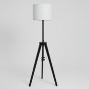 Sleek Minimalist Tripod Floor Lamp in Matte Black