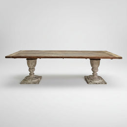 Grand Rustic 10-Seater Reclaimed Wood Dining Table