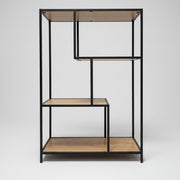 Modern Industrial Geometric Open Display Shelf