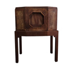 19th Century Marquetry Octagonal Cellarette on Stand
