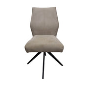 Modern Dining Chair with Black Metal Legs