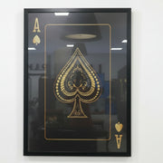 Ace of Spades Graphic Print Framed Wall Artwork