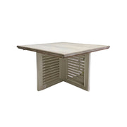 Marina Home Rustic Shutter Square Coffee Table