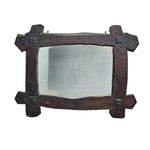 Artisan Hand-Carved Dark Statement Mirror