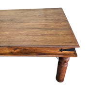 Classic Rustic Dining Table with Turned Legs