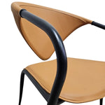 The Sculptural Italian Leather Dining Chair