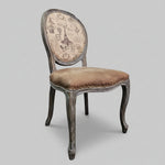 Vintage Parisian-Style Upholstered Dining Chair