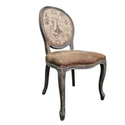 Vintage Parisian-Style Upholstered Dining Chair