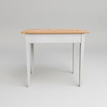 Two-Tone Minimalist Work Desk with Storage Drawer