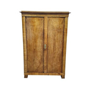 Antique Walnut & Veneer Two-Door Cabinet