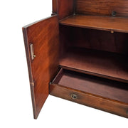 Vintage Style Elegant Bowfront Wooden Cabinet