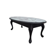 Black & White Oval Coffee Table