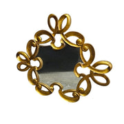 Vintage Alinea Home Carved Gilded Wood Scroll Wall Mirror