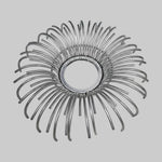 Radiant Retro Silver Wire Sunburst Large Accent Mirror