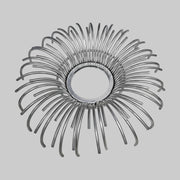 Radiant Retro Silver Wire Sunburst Large Accent Mirror