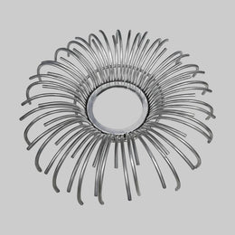 Radiant Retro Silver Wire Sunburst Large Accent Mirror