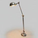 Industrial Chrome Adjustable Task Floor Lamp