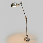 Industrial Chrome Adjustable Task Floor Lamp