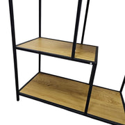 Modern Industrial Geometric Open Display Shelf