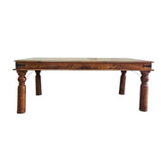 Classic Rustic Dining Table with Turned Legs