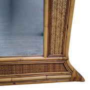 Tropical Bamboo and Rattan Grand Wall Mirror