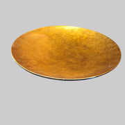 Luxe Gilded Gold Leaf Large Circular Decorative Charger Plate