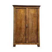 Antique Walnut & Veneer Two-Door Cabinet