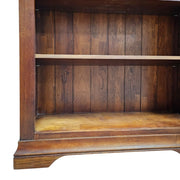 Elegant Traditional Handcrafted Tall Dark Wood Bookcase