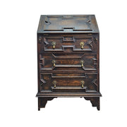 20th Century Oak Bureau with Geometric Moulding