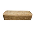 Marina Home Olive Ash Burl Block Coffee Table