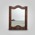Stately Anglo-Indian Style Carved Solid Wood Vanity Wall Mirror