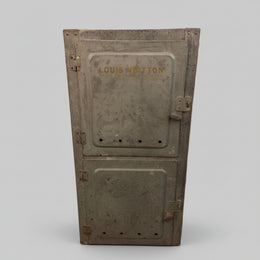 Louis Vuitton Vintage Style Galvanised Zinc Industrial Storage Cabinet
