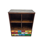 Eclectic Multi-Colored 12-Drawer Artist Cabinet