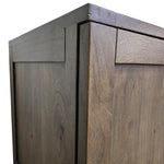 Crate & Barrel Wyatt Grey Mango Wood Media Console
