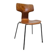 Fritz Hansen Model 3103 Vintage Teak Hammer Dining Chair