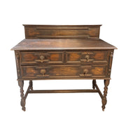 Vintage Oak Barley Twist Four-Drawer Chest