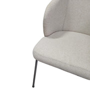 Ebarza Signature Contoured Dining Chair in Sand Upholstery