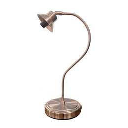 Brass Swan-Neck Desk Lamp